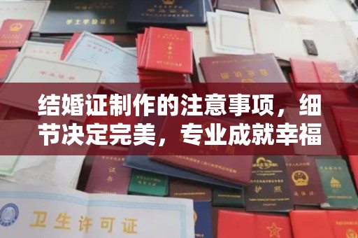 西屯结婚证制作的注意事项，细节决定完美，专业成就幸福